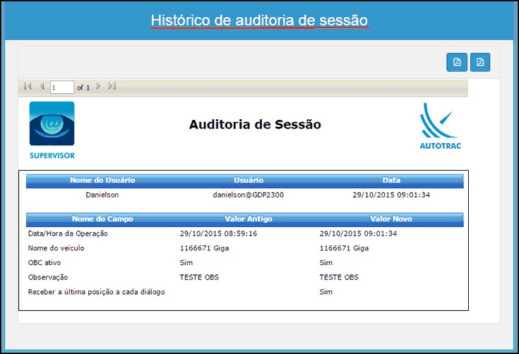 Supervisor - DetalhesAuditoria