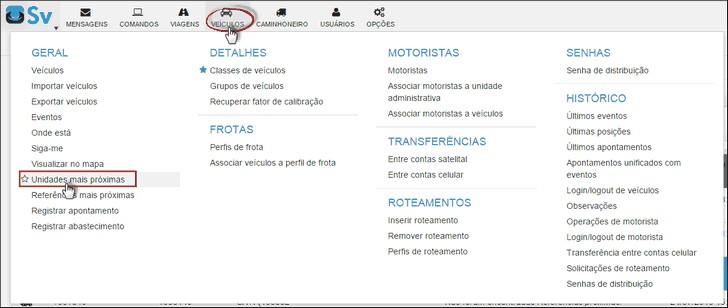 Supervisor - MenuUnidadesMaisProximas