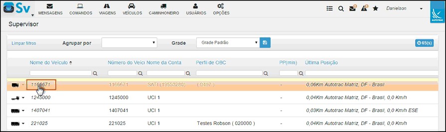 Supervisor - GradePrincipalVeiculo