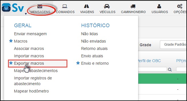 Supervisor - MenuExportarMacros