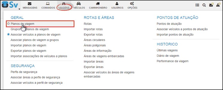 Supervisor - MenuPlanosViagem