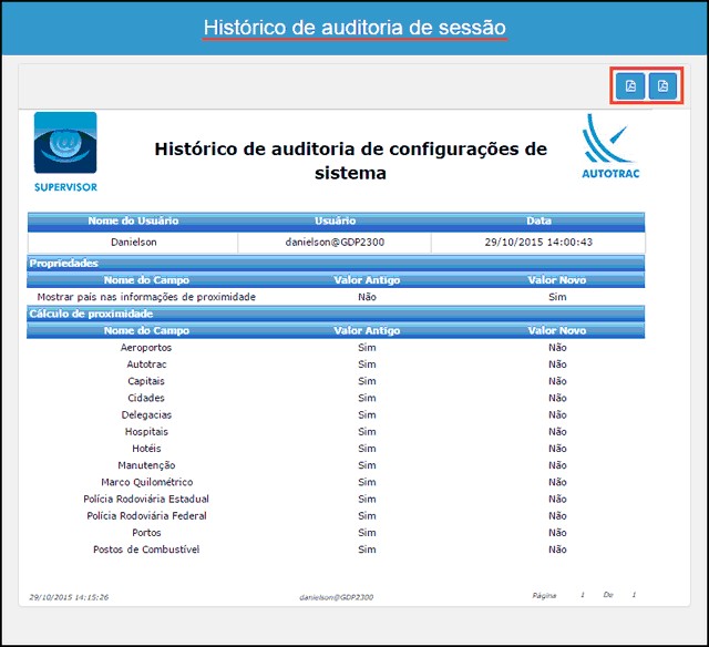 Supervisor - DetalhesConfigSistema