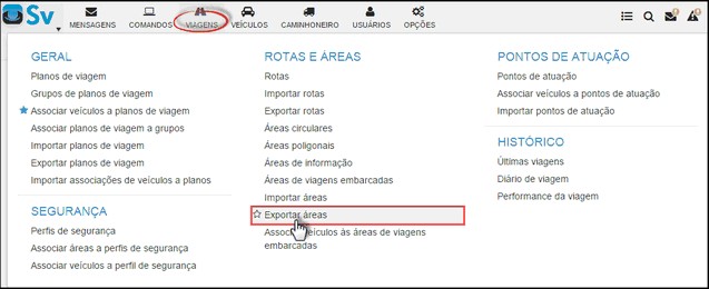 Supervisor - MenuExportarArea