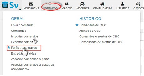 Supervisor - MenuPerfilComandos