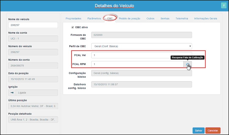 Supervisor - DetalhesVeiculoRecuperarCalibracao