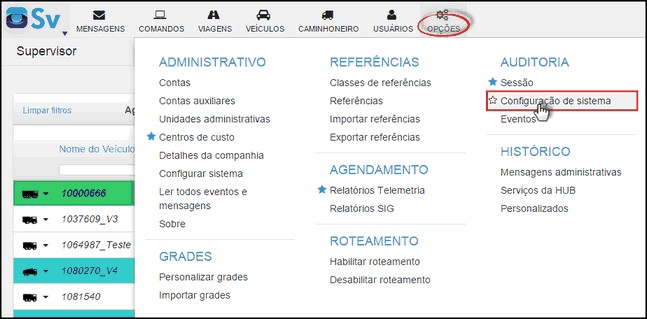 Supervisor - MenuHistoricoConfiguracaoSistema