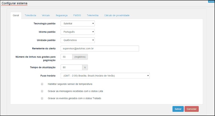 Supervisor - ConfigurarSistema
